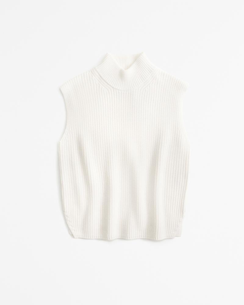 Sleeveless Turtleneck Sweater Product Image