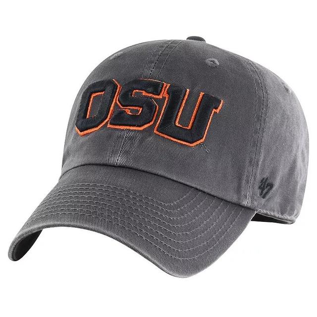 Mens 47 Charcoal Oregon State Beavers Clean Up Adjustable Hat Product Image