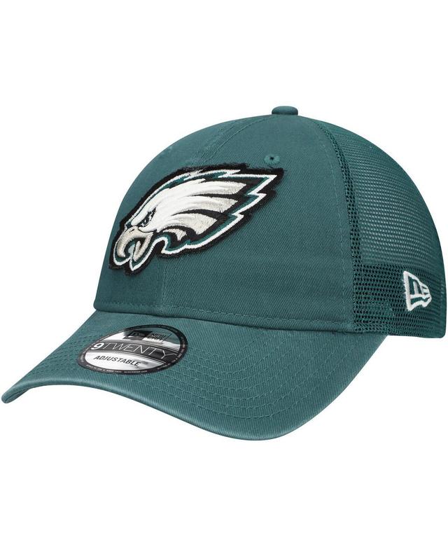 Mens New Era Philadelphia Eagles Game Day 9TWENTY Adjustable Trucker Hat Product Image