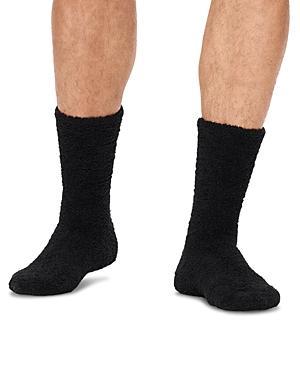 UGG Fincher Ultra Cozy Crew (Black) Men's Crew Cut Socks Shoes Product Image