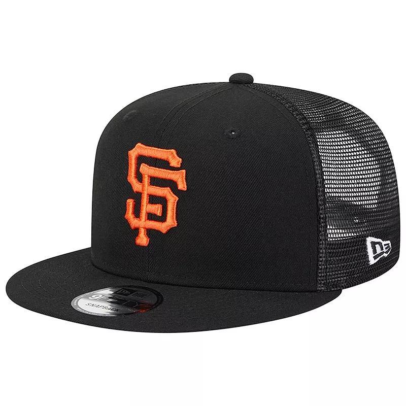 Mens New Era San Francisco Giants Team Color Trucker 9FIFTY Snapback Hat Product Image