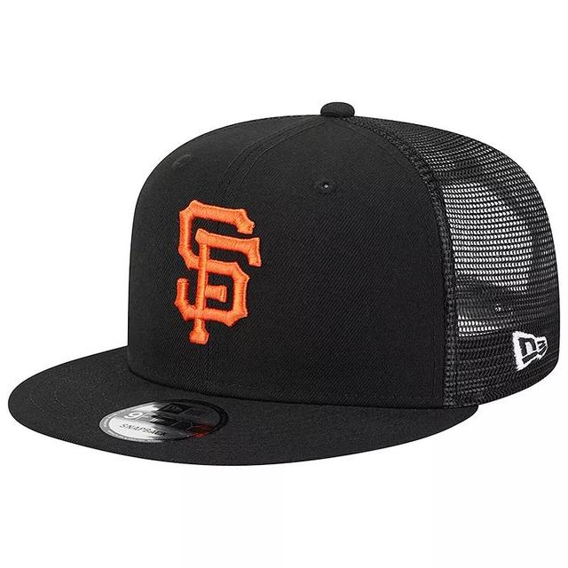 Mens New Era San Francisco Giants Team Color Trucker 9FIFTY Snapback Hat Product Image