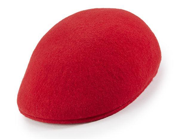 Wool Felt Ivy Cap in Red Product Image