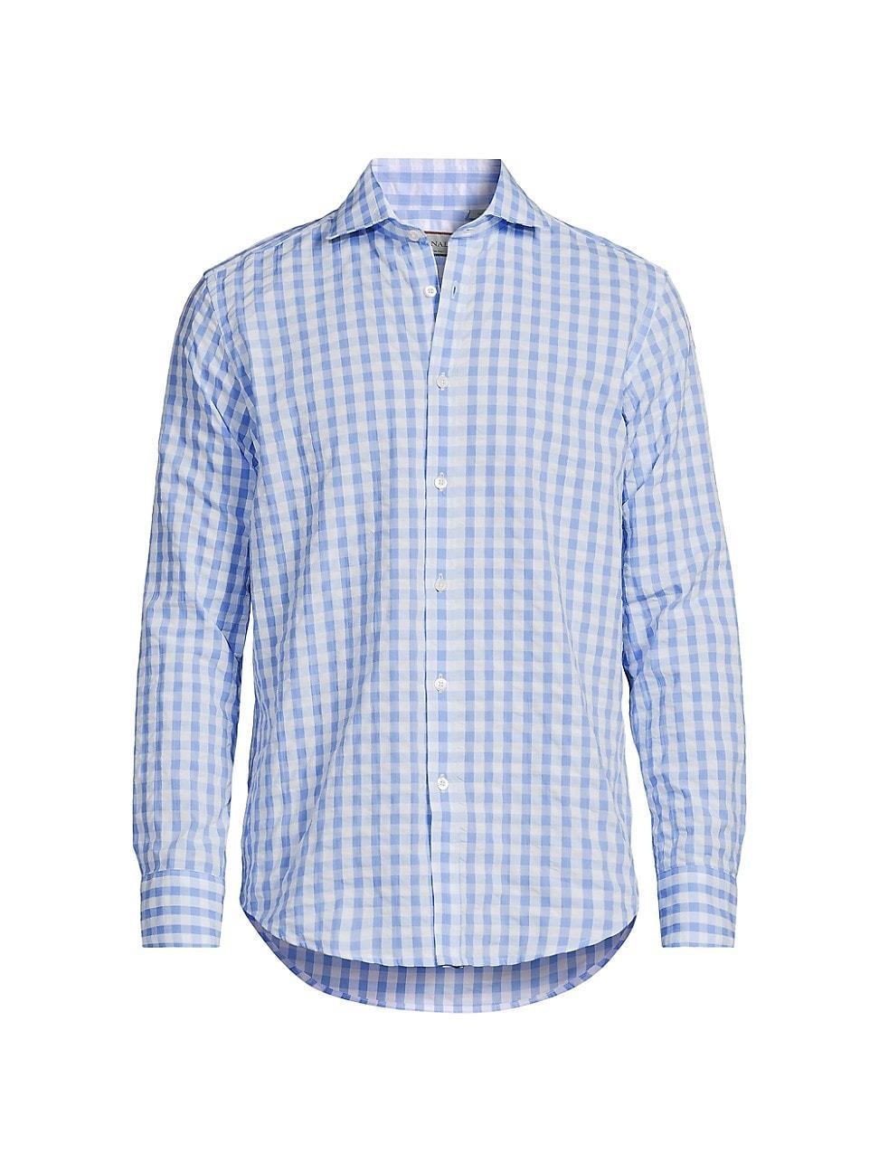 Mens Plaid Button-Up Sport Shirt Product Image