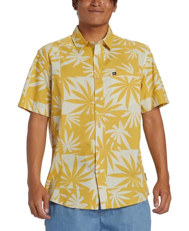 Quiksilver Mens Apero Regular-Fit Printed Button-Down Shirt Product Image