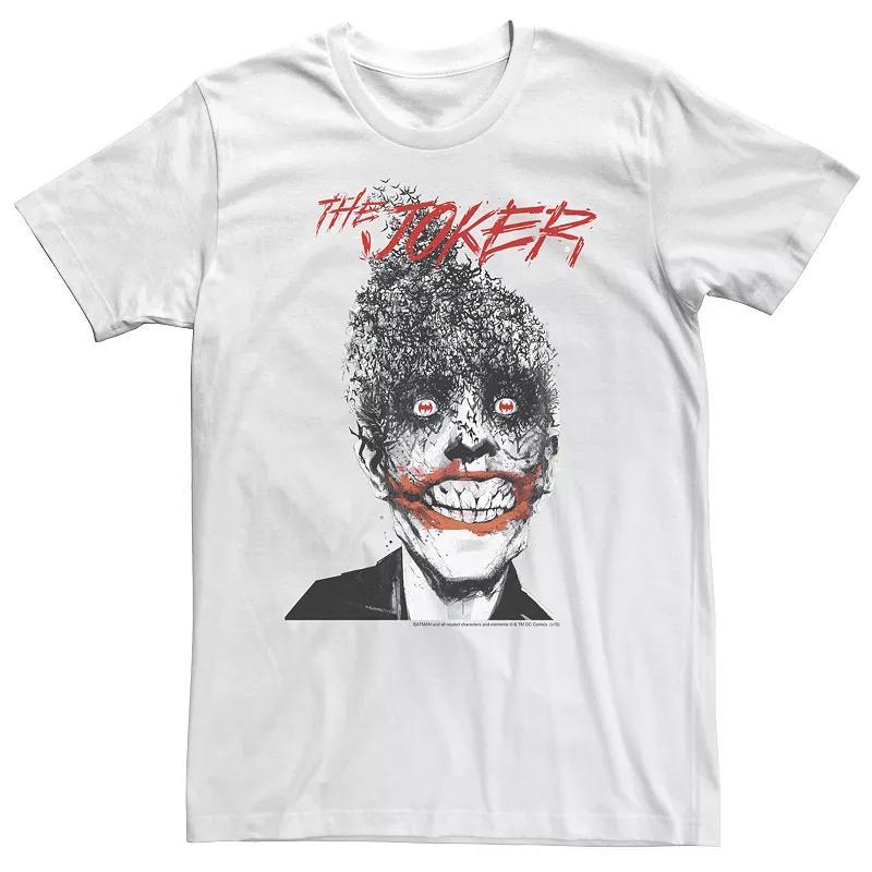 Big & Tall DC Comics Batman The Joker Big Face Tee, Mens Product Image