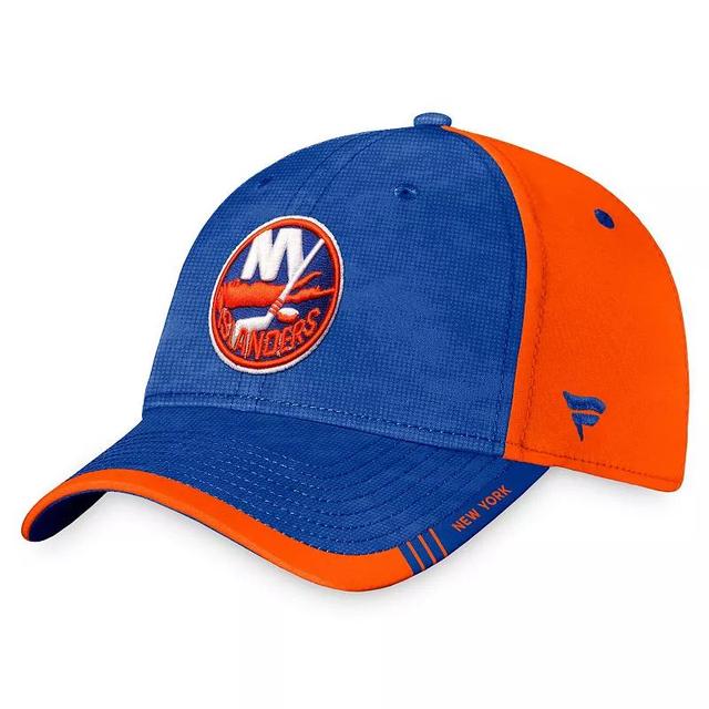 Mens Fanatics Branded Royal/Orange New York Islanders Authentic Pro Rink Camo Flex Hat Product Image