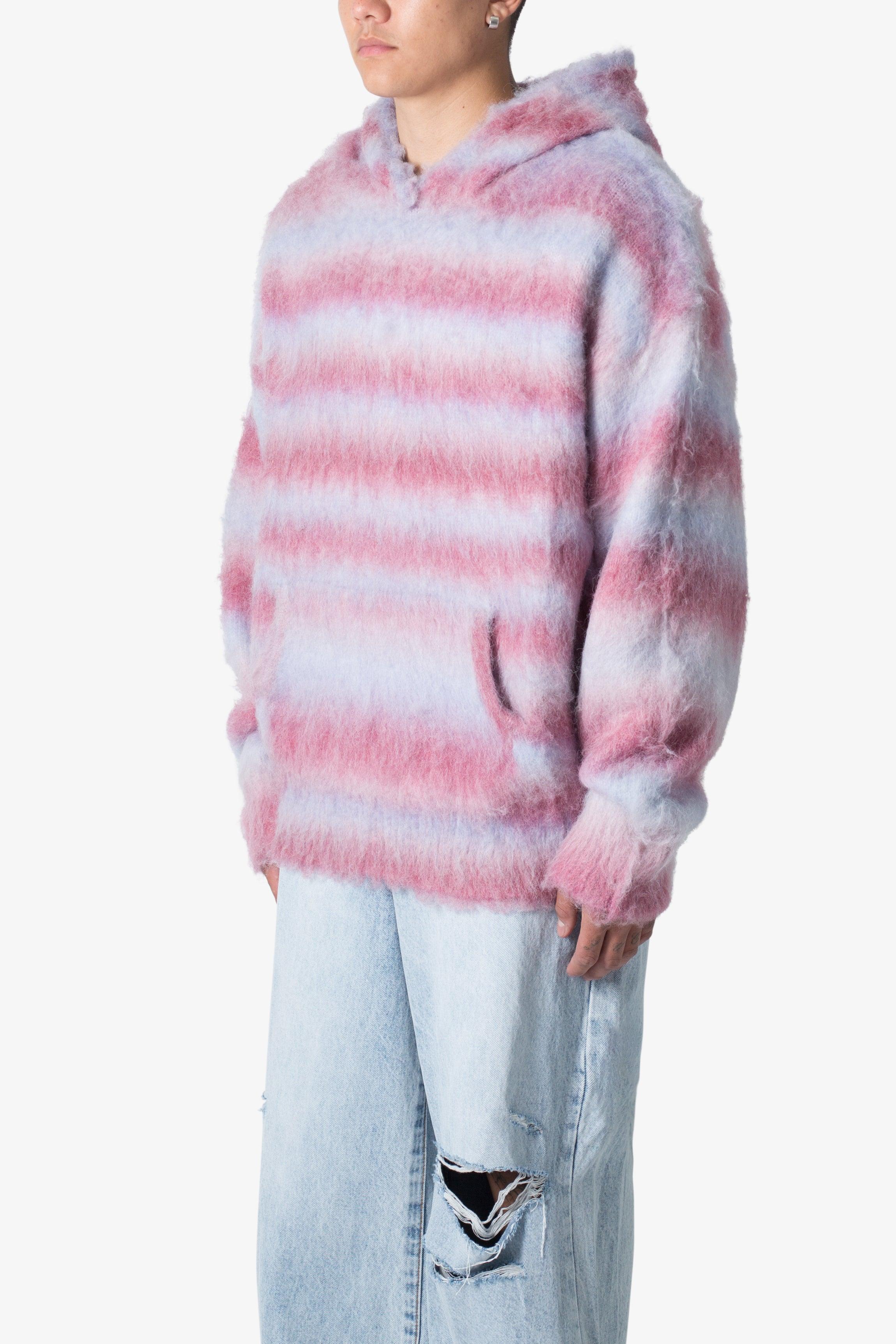 Striped Mohair Hoodie - Multi Product Image