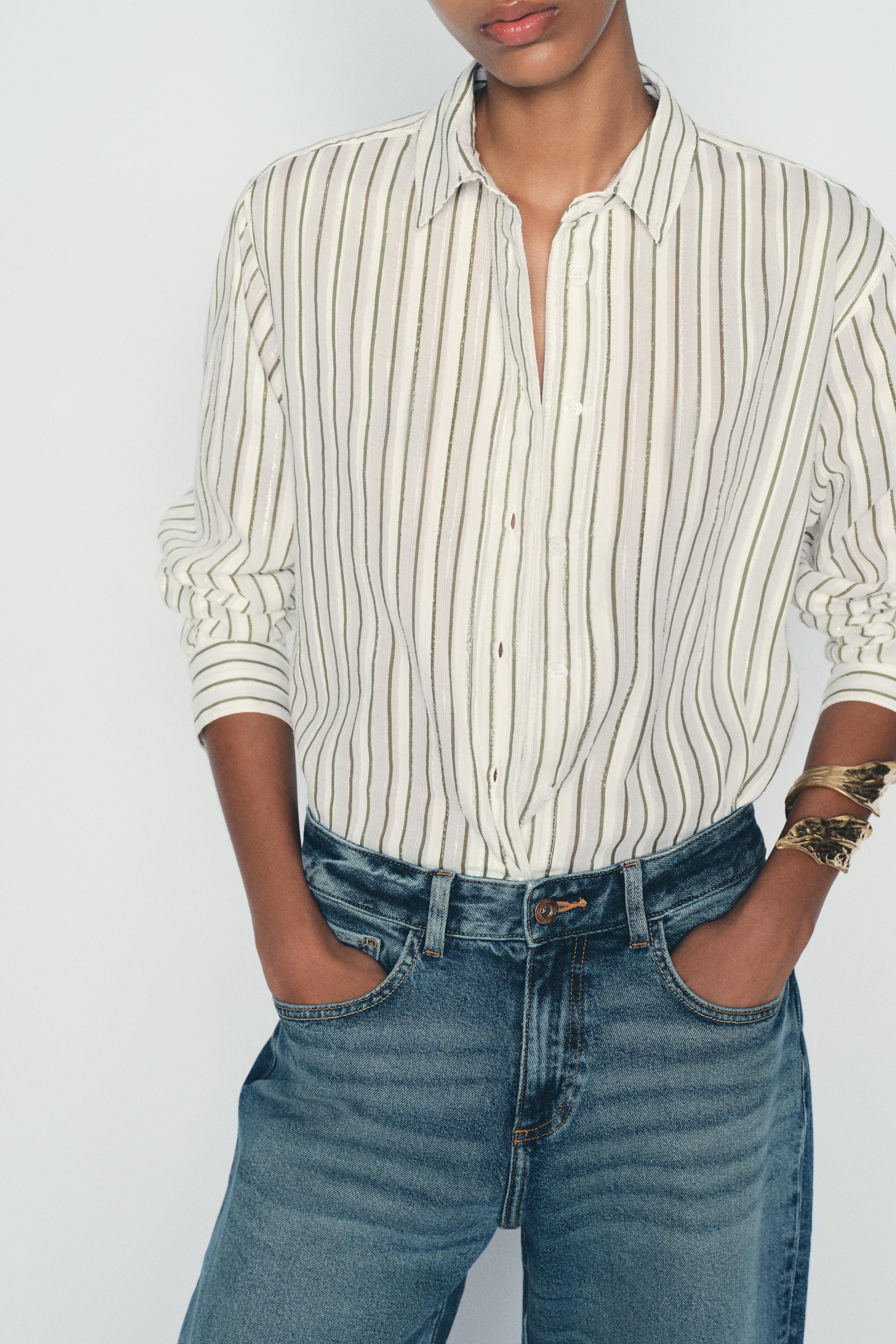 TEXTURED STRIPED TOP Product Image