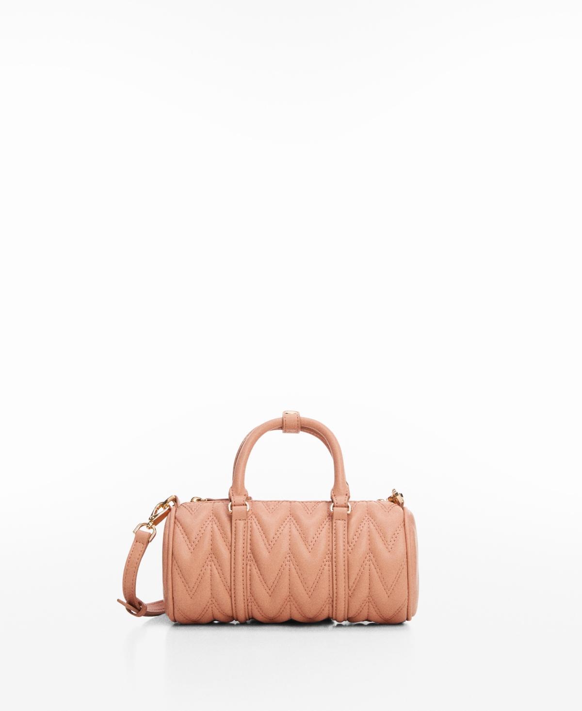 Mango Womens Double-Handle Quilted Bag Product Image