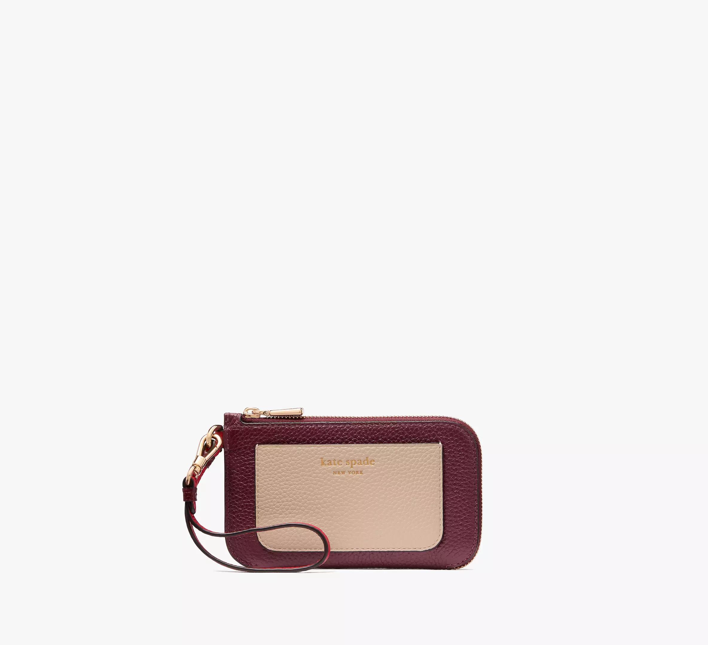 Ava Colorblocked Coin Card Case Wristlet Product Image