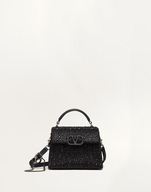 MINI VSLING HANDBAG WITH SPARKLING EMBROIDERY Product Image