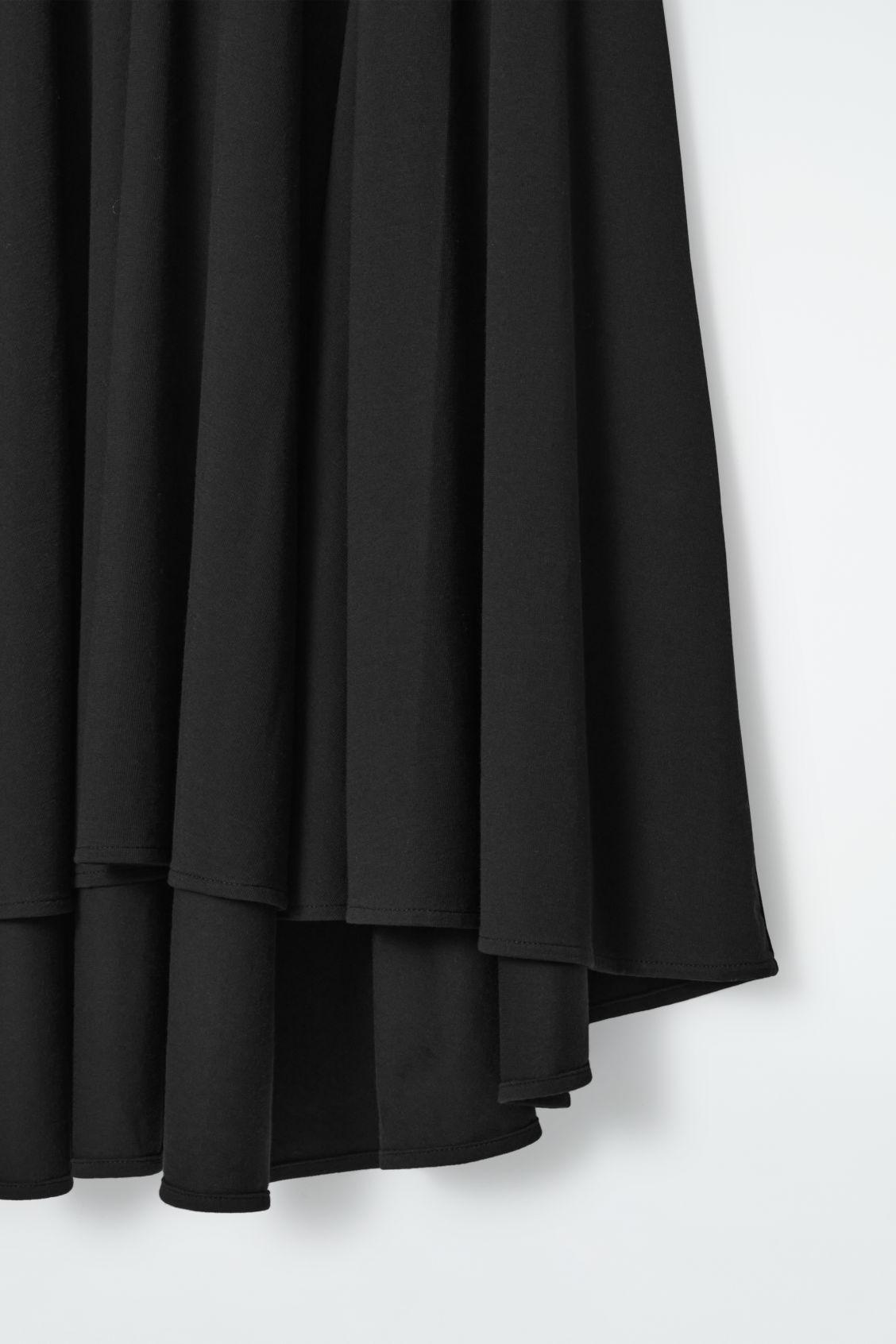 FLARED ASYMMETRIC MIDI SKIRT Product Image