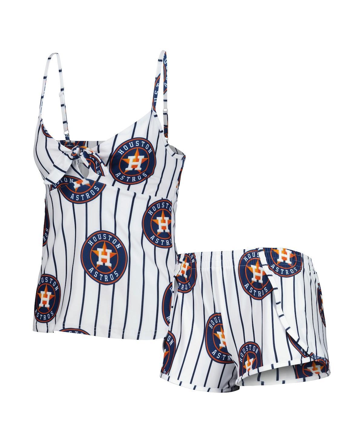 Womens Concepts Sport Houston Astros Reel Allover Print Tank Top & Shorts Sleep Set Product Image