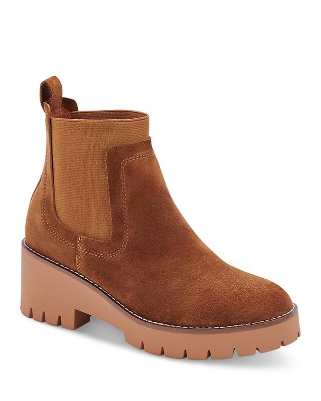 Blondo Dyme Waterproof Suede Lug Sole Booties Product Image