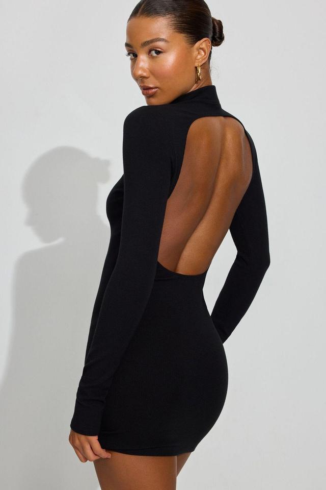 Long Sleeve Open Back Dress Product Image