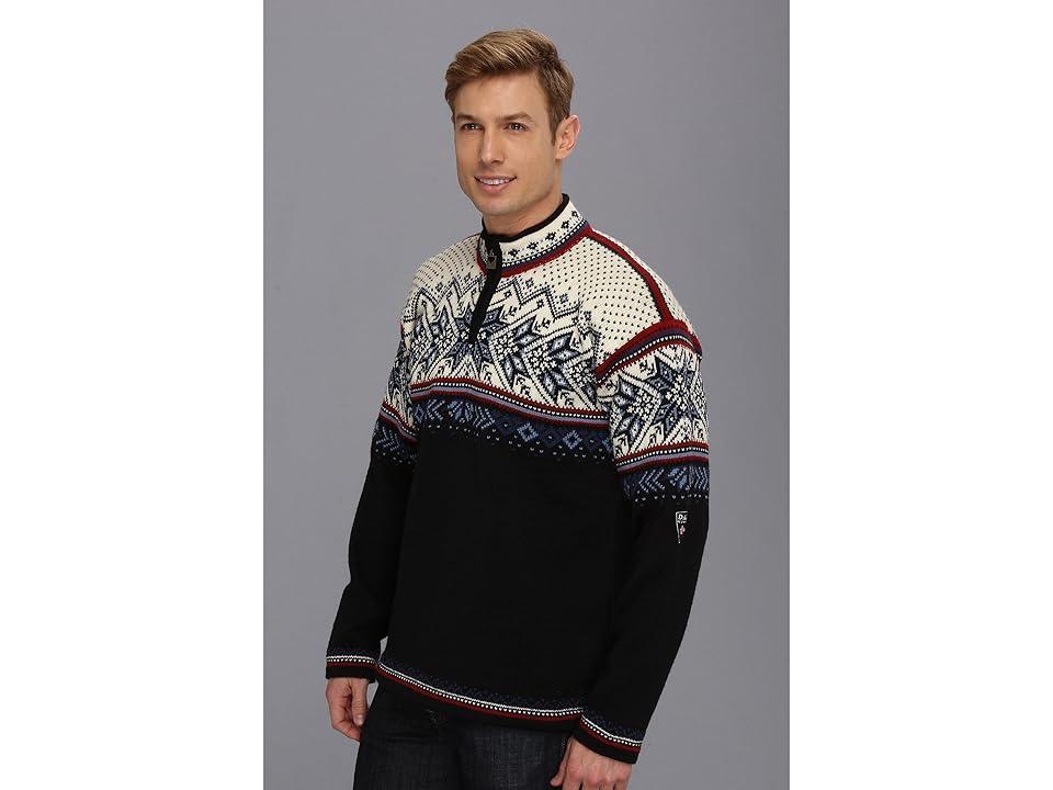 Dale of Norway Vail (C-Midnight Navy/Red Rose/Off White) Men's Sweater Product Image