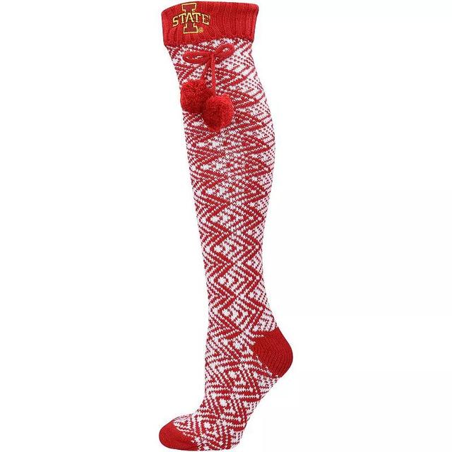 Womens ZooZatz Iowa State Cyclones Geometric Thigh High Socks Product Image