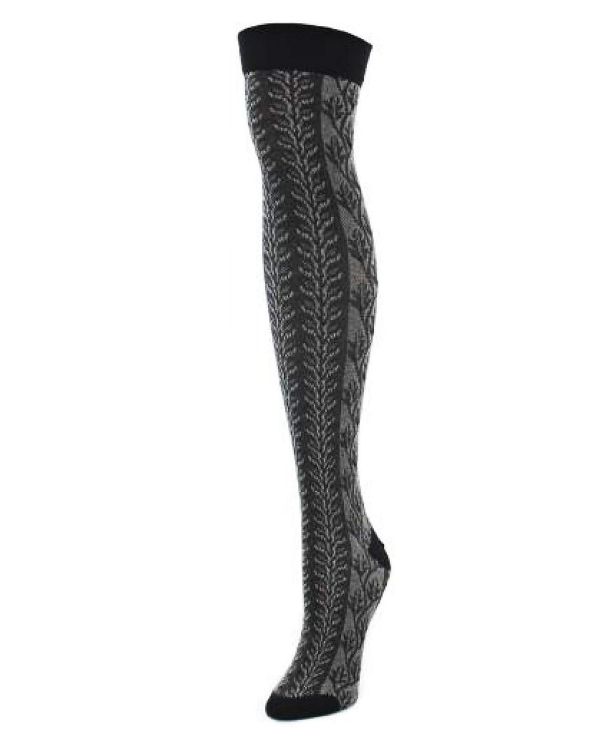 MeMoi Womens Leaf Vine Over The Knee Socks Product Image