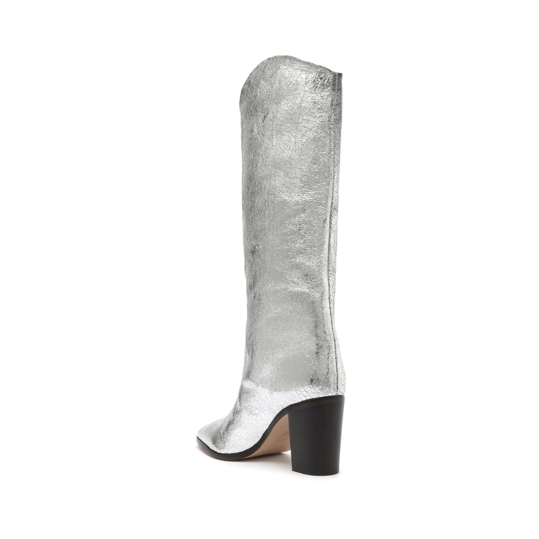 Maryana Block Crackled Leather Boot Female Product Image