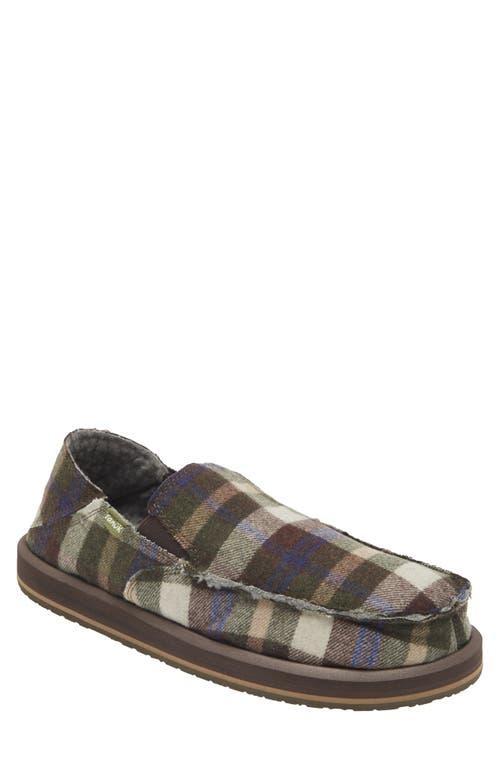 Sanuk Sidewalk Surfer Plaid Slip-On Shoe Product Image