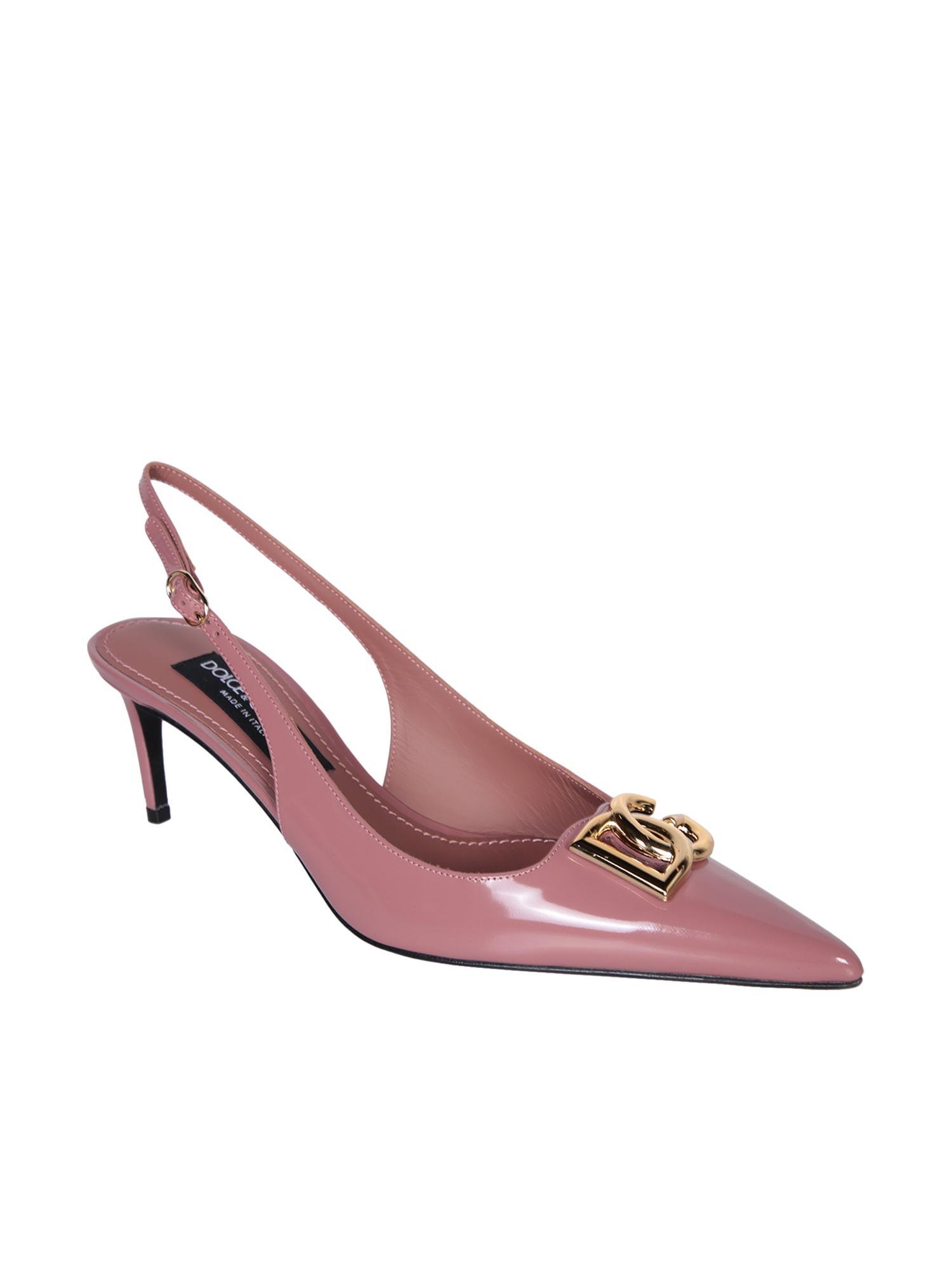 DOLCE & GABBANA Lollo Pink Slingback Product Image