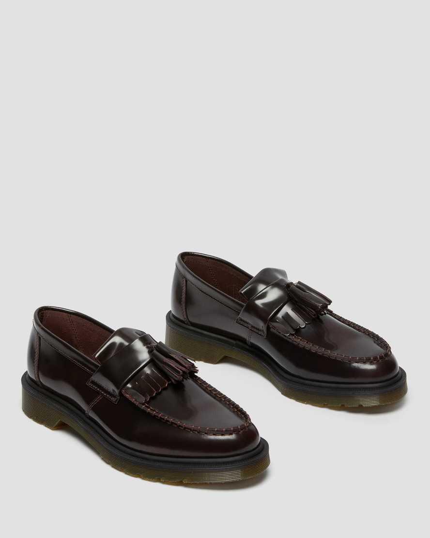 Dr. Martens Adrian (Cherry Red Arcadia) Slip-on Dress Shoes Product Image