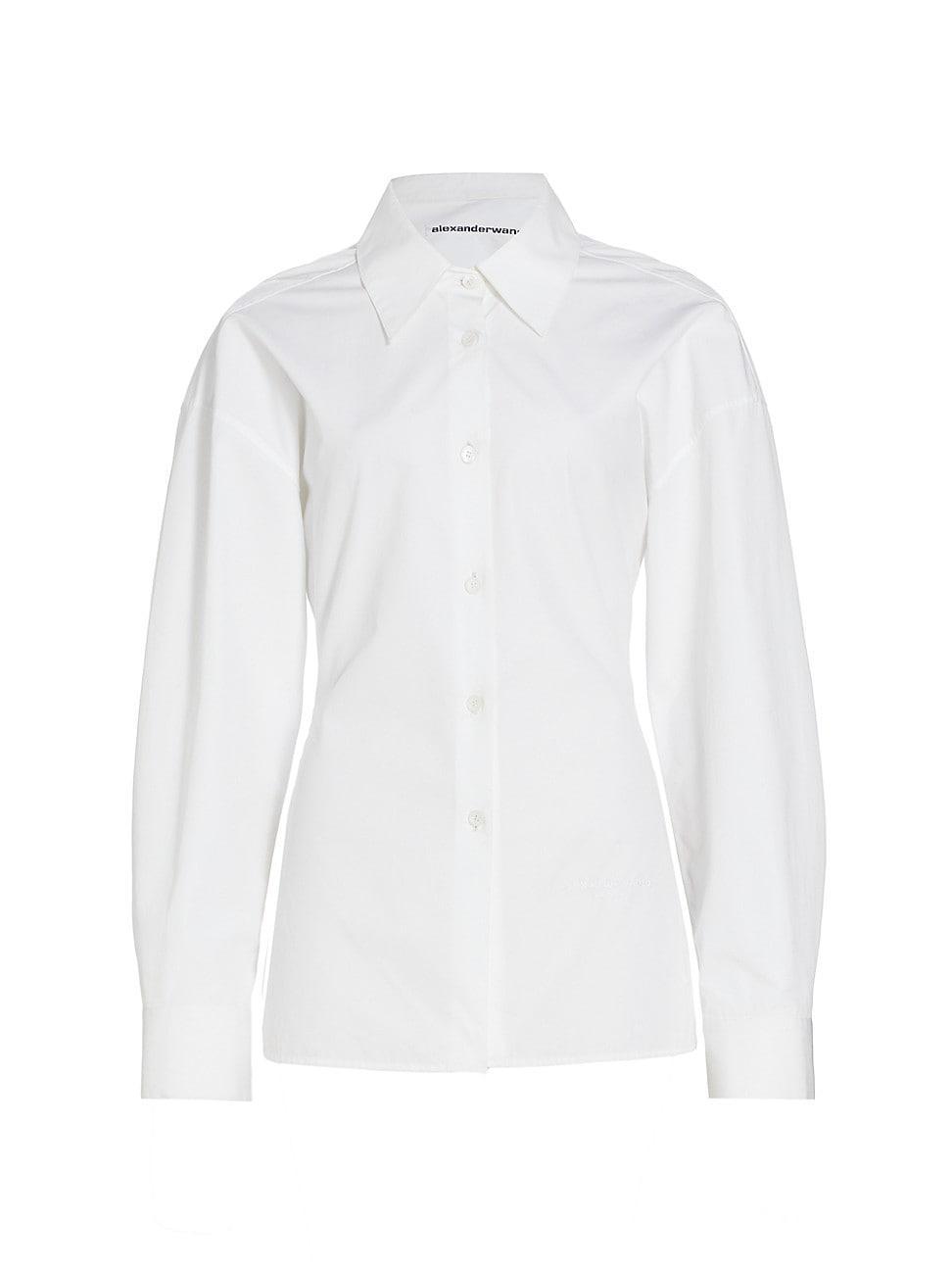 Alexander Wang Mixed Media Button-Up Shirt Product Image