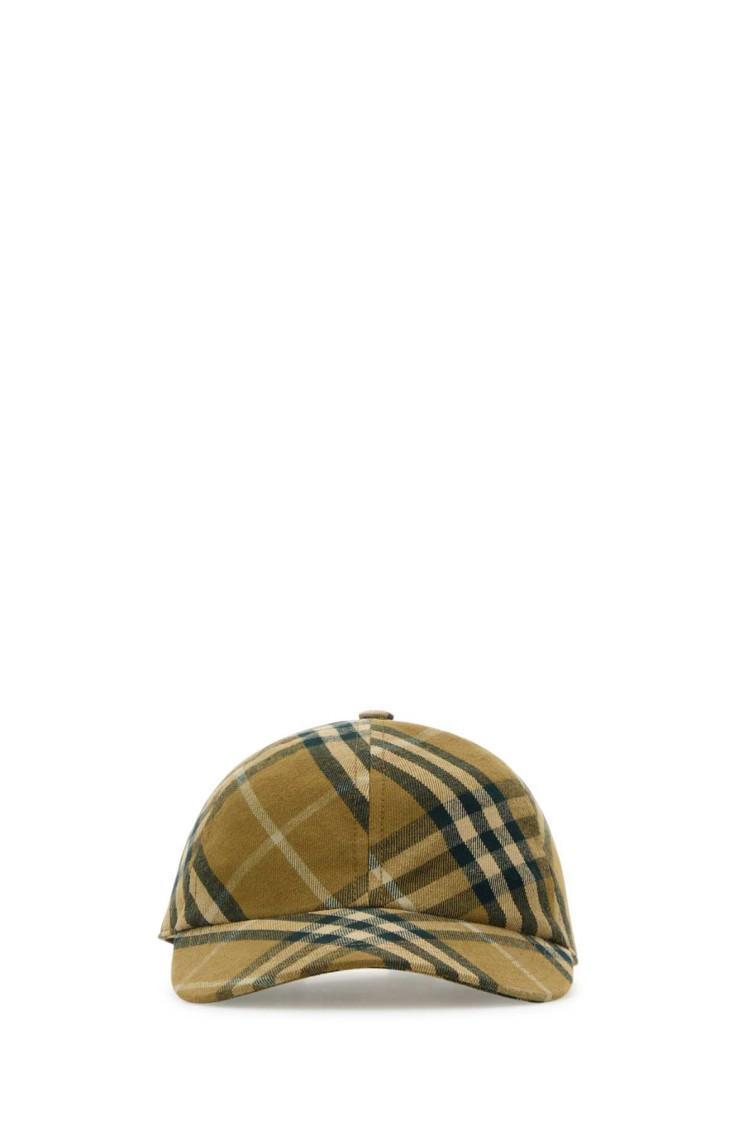 Beige Cotton Baseball Cap Product Image