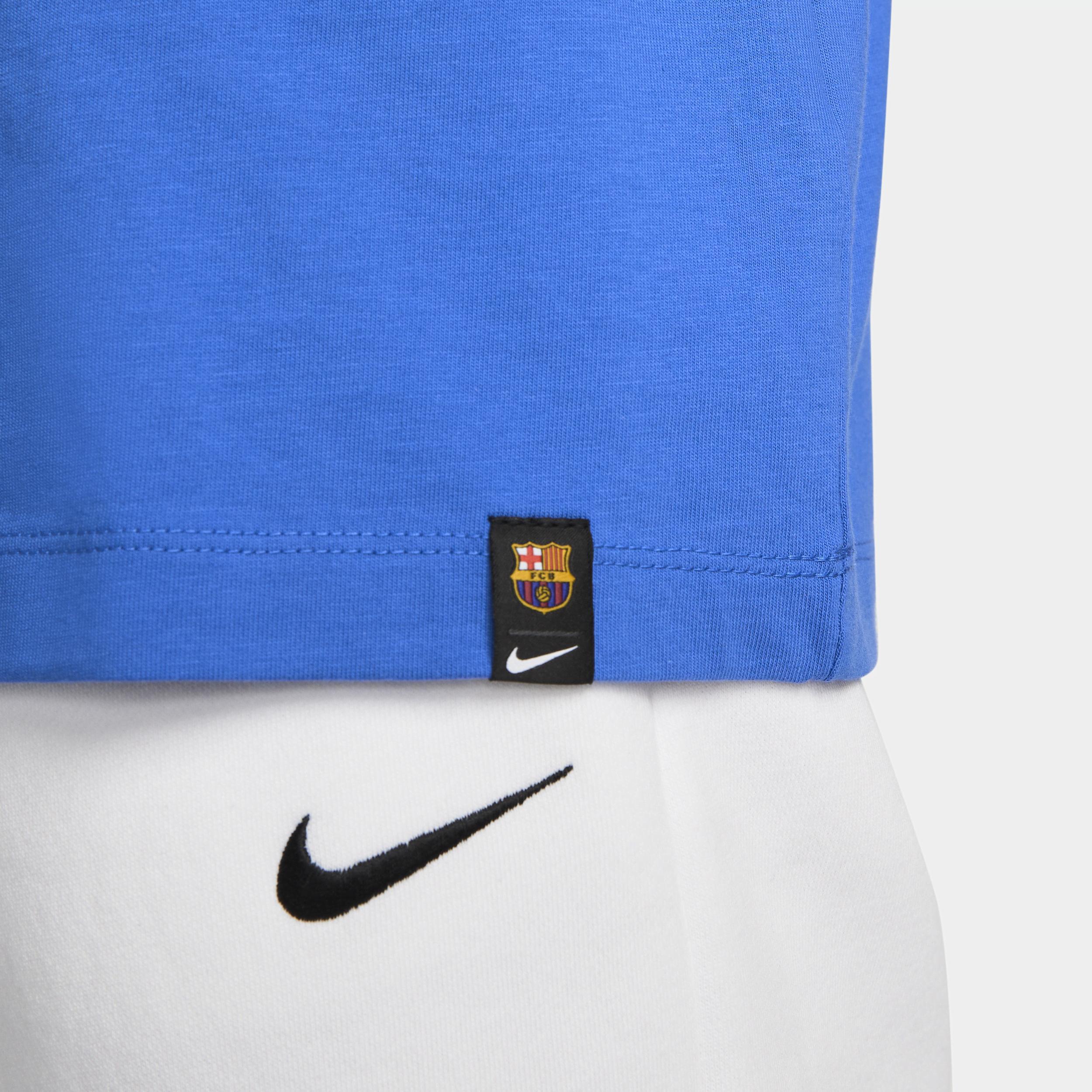 Womens Nike Blue Barcelona Swoosh T-Shirt Product Image