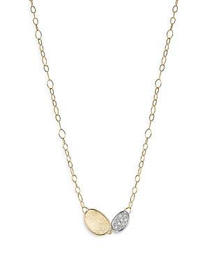 Womens Lunaria Two-Tone 18K Gold & Diamond Engraved Petite 2-Station Necklace Product Image