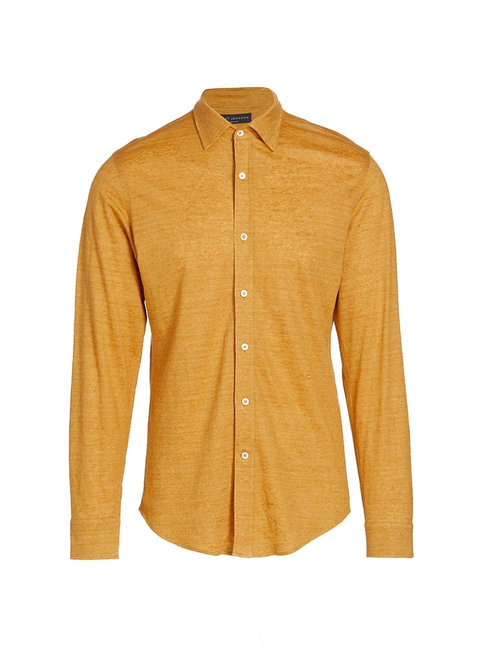 Mens Silk-Blend Button-Front Shirt Product Image