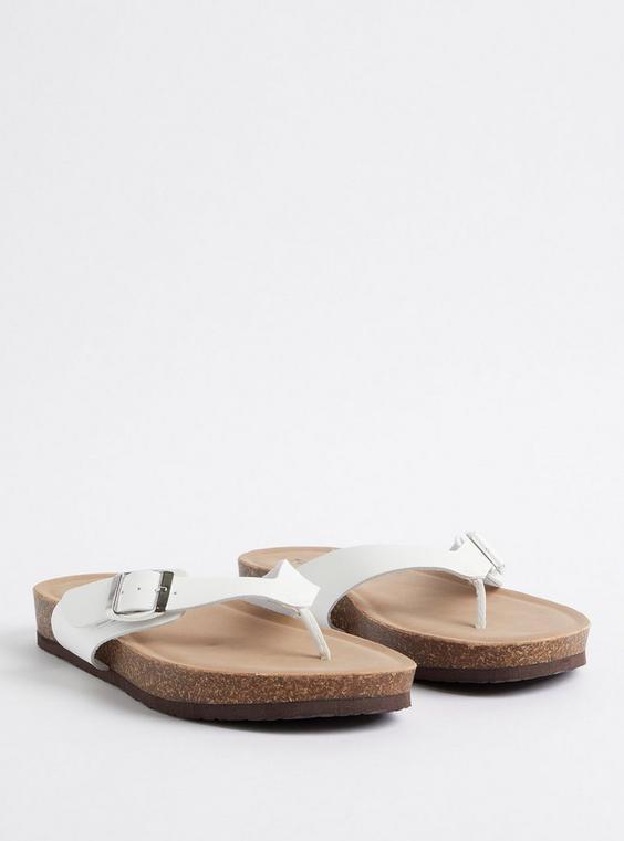 Faux Leather Flip Flop Sandal (WW) product image