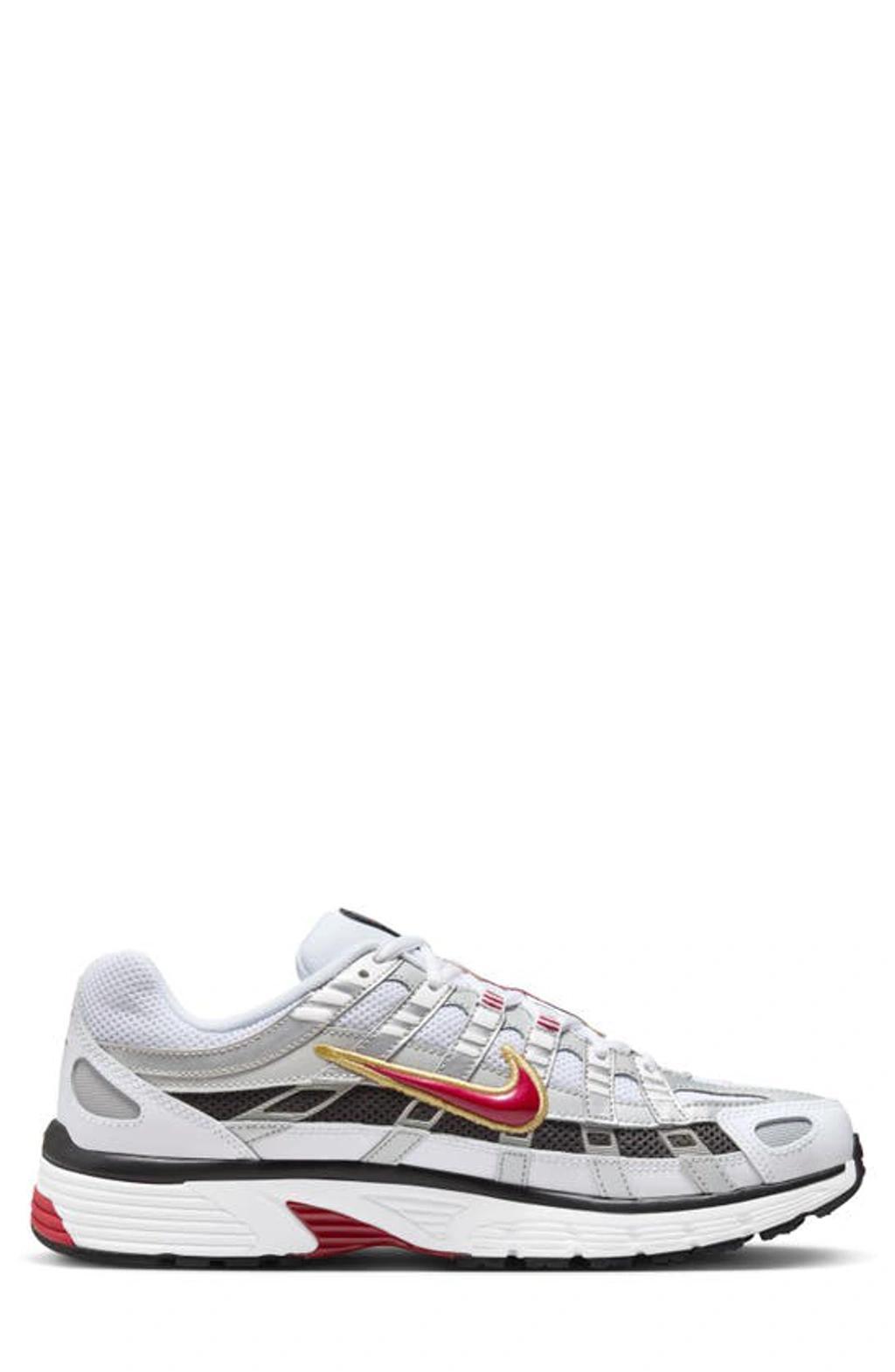 NIKE P-6000 Sneakers In White/red/silver Product Image