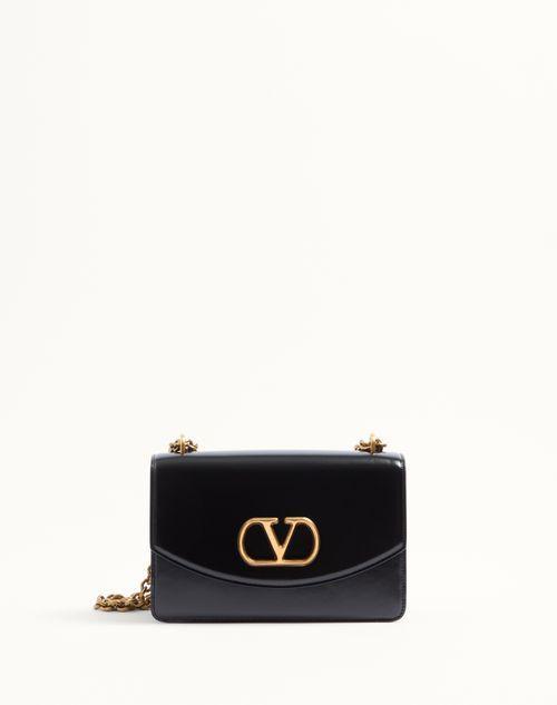 VALENTINO GARAVANI VAIN SHOULDER BAG IN SHINY CALFSKIN Product Image