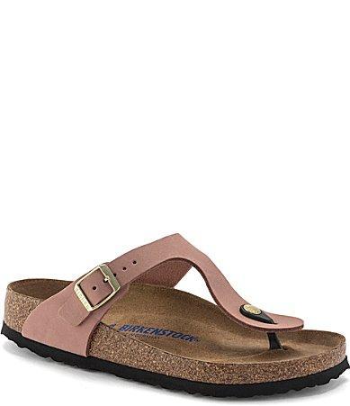 Birkenstock Womens Gizeh Suede Nubuck Thong Sandals Product Image