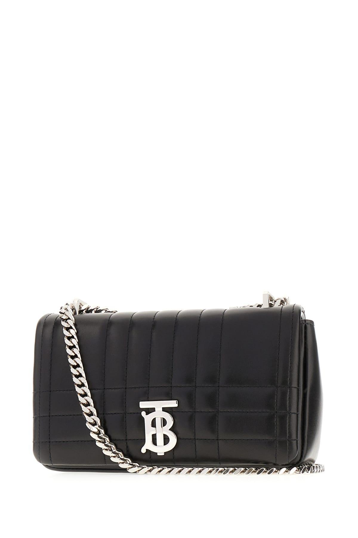 BURBERRY Woman Black Leather Small Lola Crossbody Bag Product Image