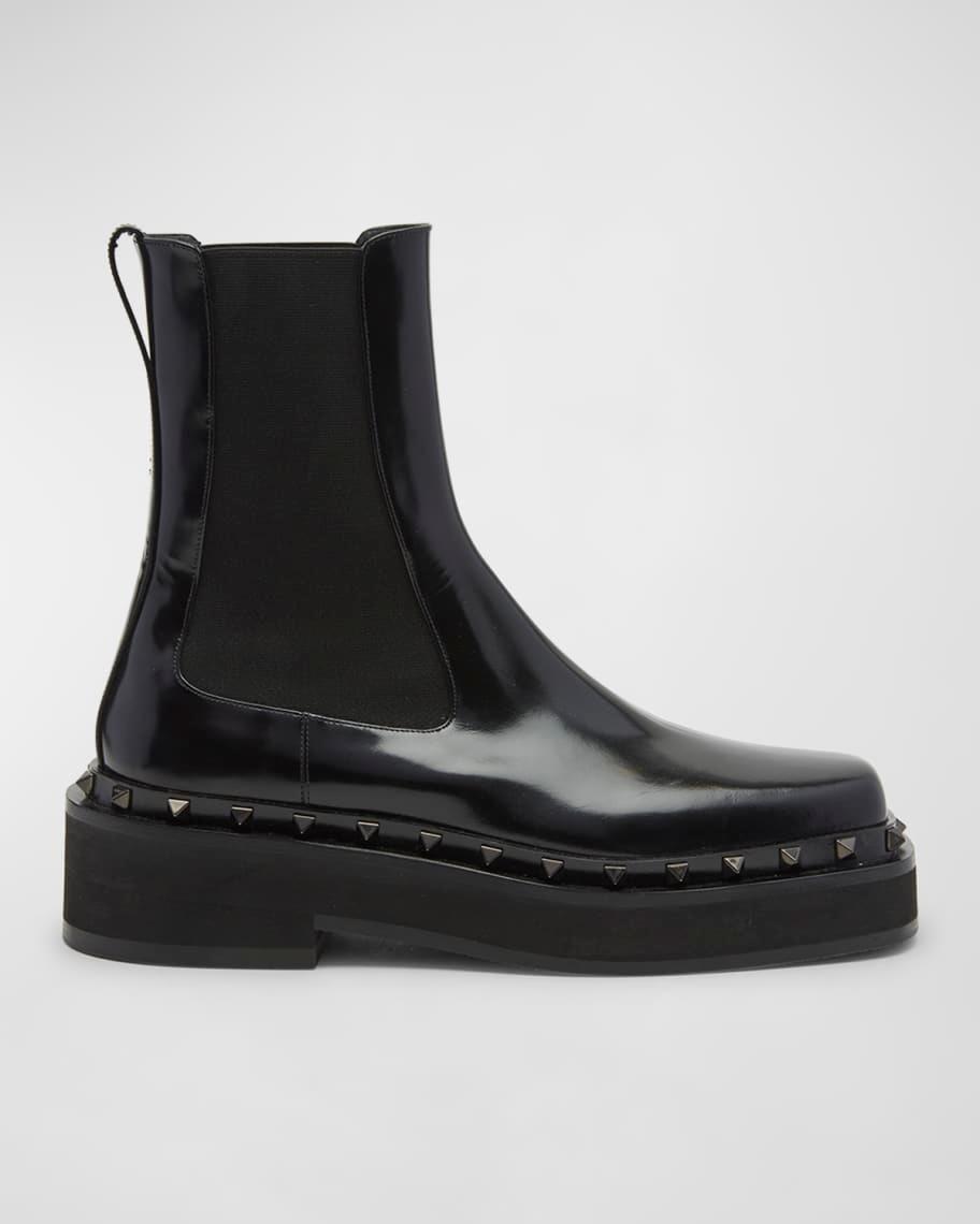 Rockstud Beatle Leather Chelsea Boots Product Image