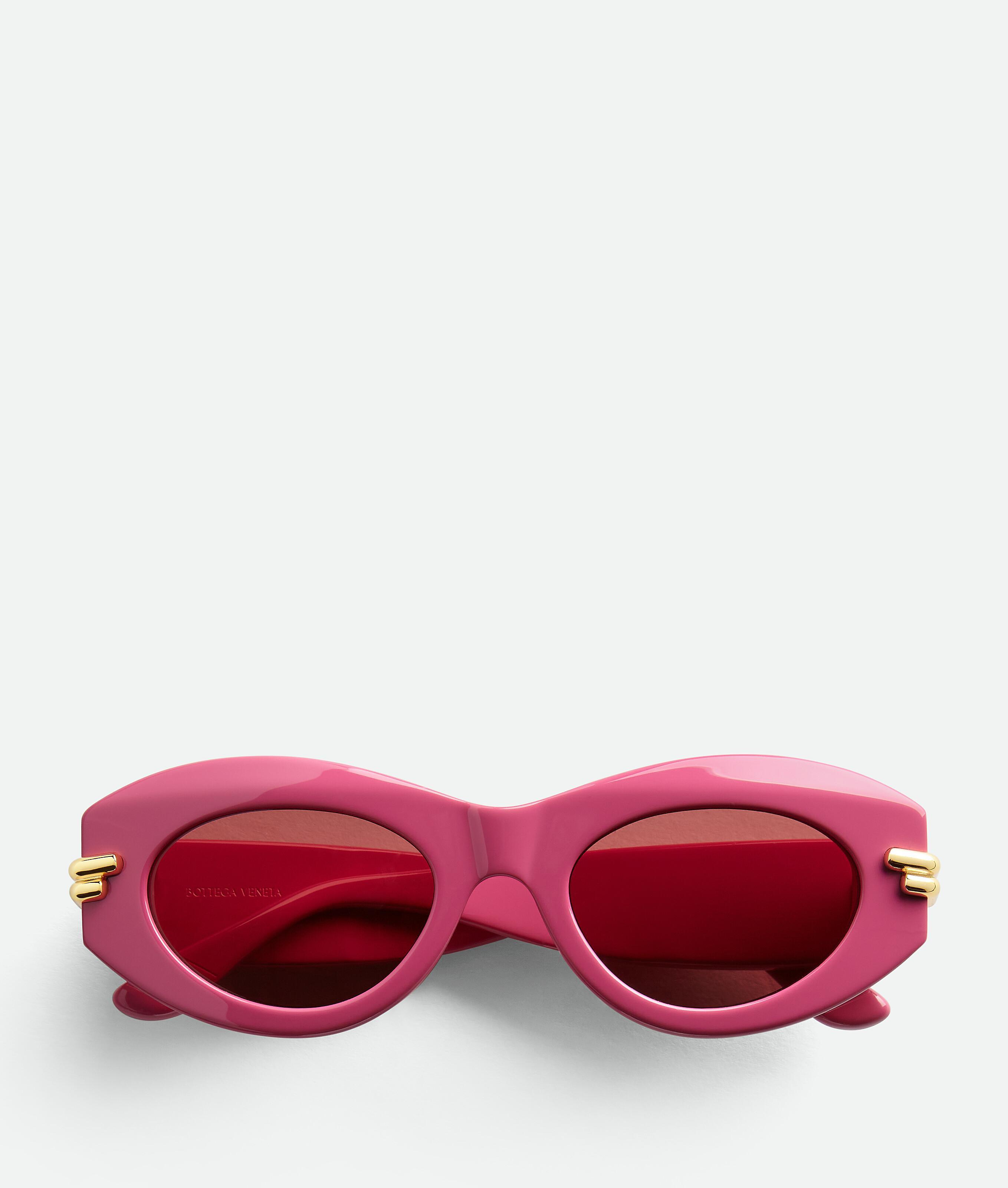 Mitre Oval Sunglasses in Fuchsia/red Product Image