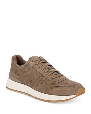 Vince Mens Edric Perforated Lace Up Sneakers Product Image