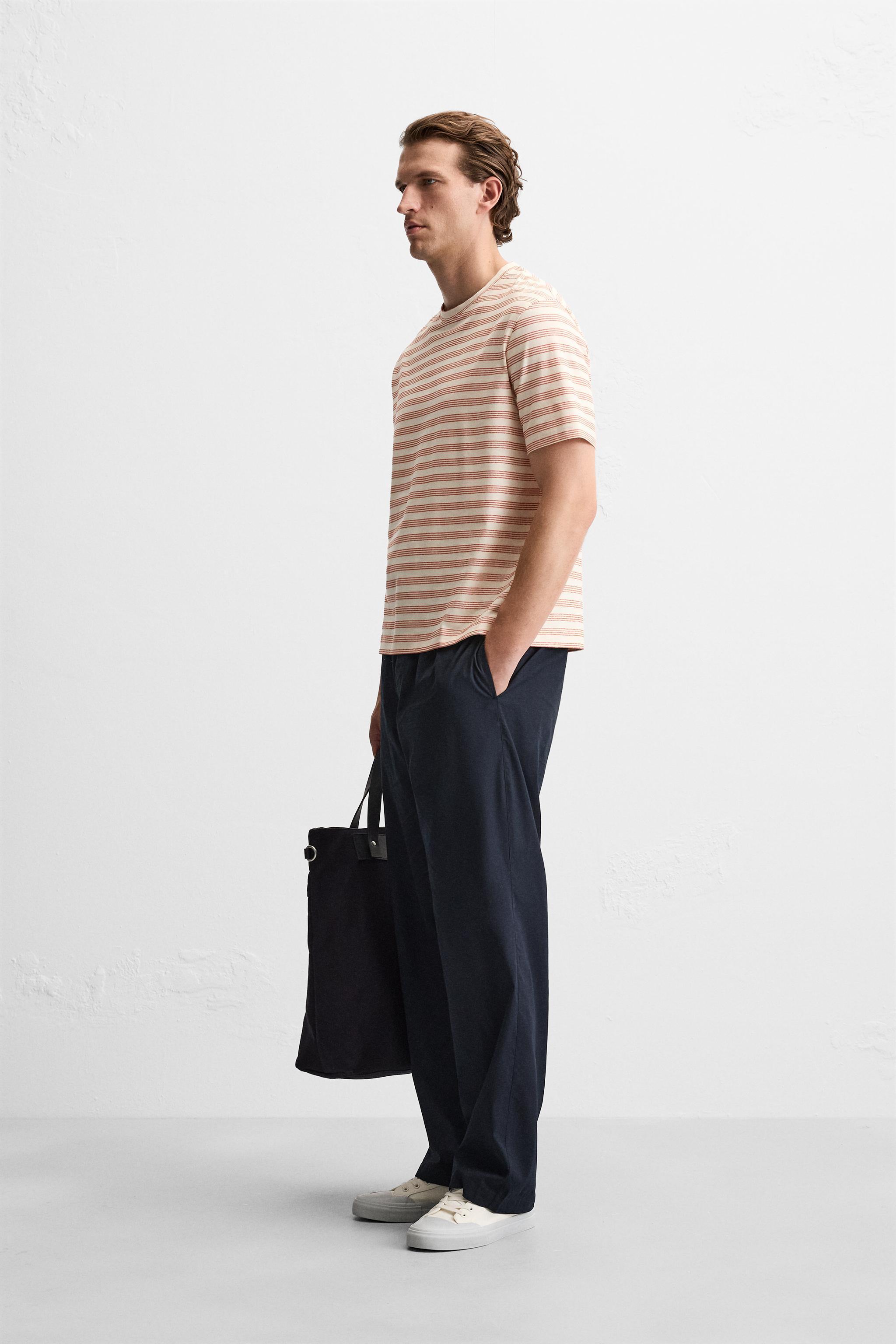 STRIPED JACQUARD T-SHIRT Product Image