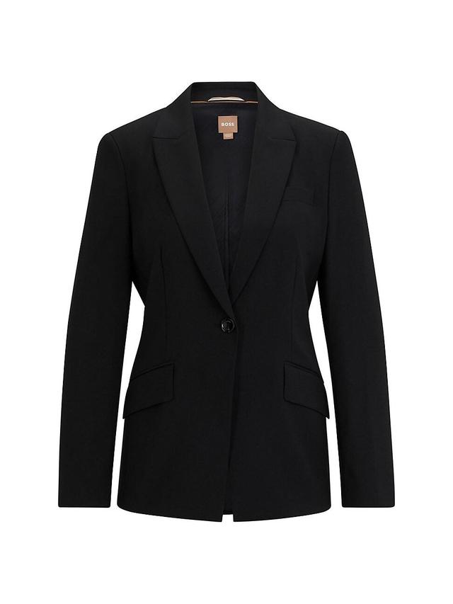 BOSS Jabinalah One-Button Virgin Wool Blazer Product Image