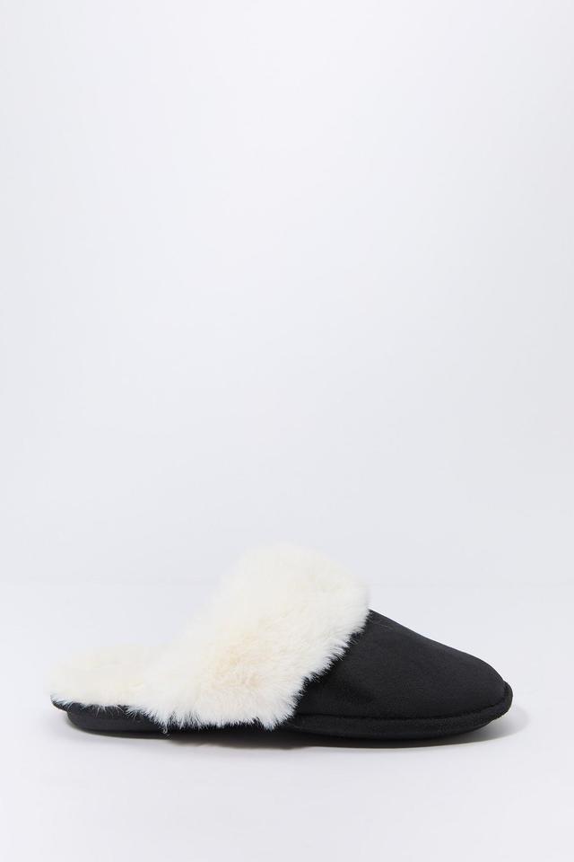 Faux Fur Collared Slipper Female Product Image