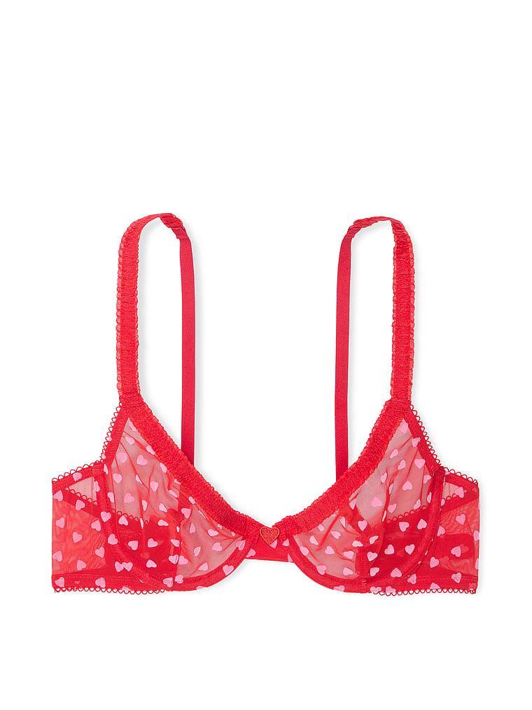 Tease Hearts Unlined Demi Bra Product Image