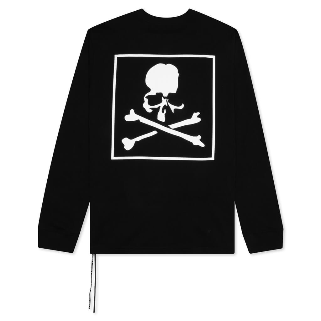 Boxed Logo L/S T-Shirt - Black Male Product Image