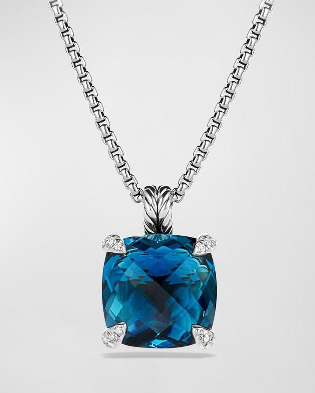 Womens Chtelaine Pendant Necklace with Gemstone & Diamonds Product Image