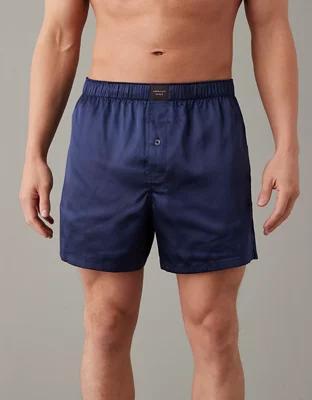 AEO Men's Solid Satin Pocket Boxer Short Product Image