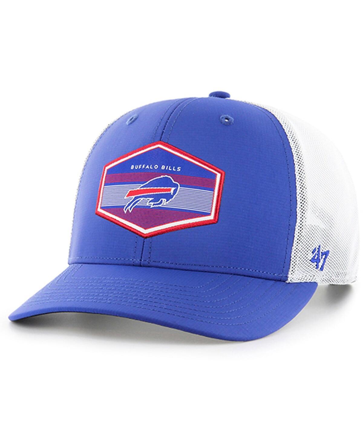 Mens 47 Brand Royal Buffalo Bills Burgess Trucker Adjustable Hat Product Image