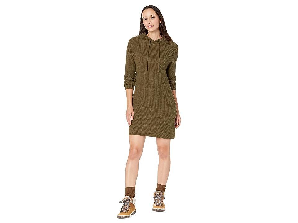 Toad&Co Whidbey Hooded Sweaterdress (Fir) Women's Dress Product Image