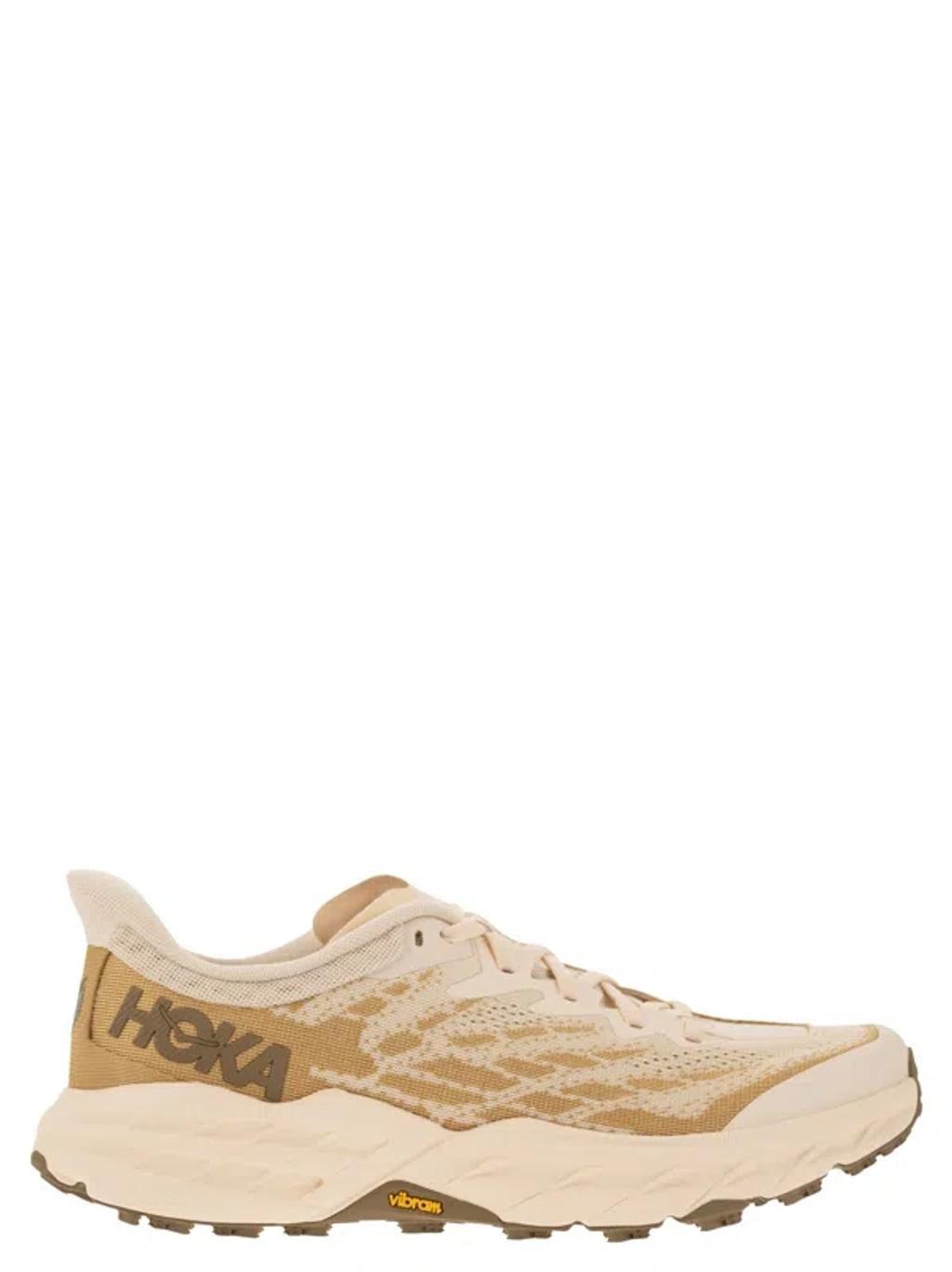 HOKA Speedgoat 5 Running Shoes In Vanilla/wheat Product Image